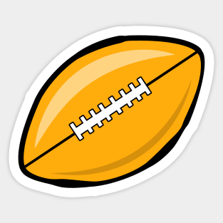 American Football Ball Illustration Sticker